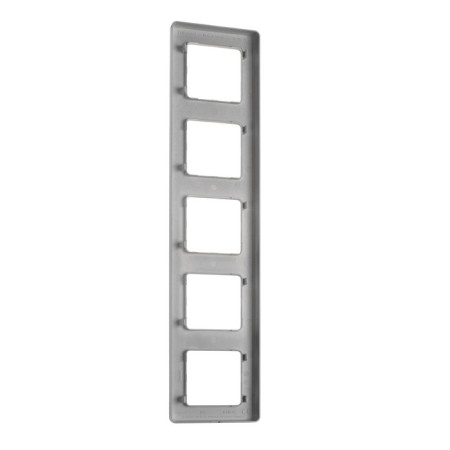 Frame Legrand Inspiria, 5 post, aluminum-1