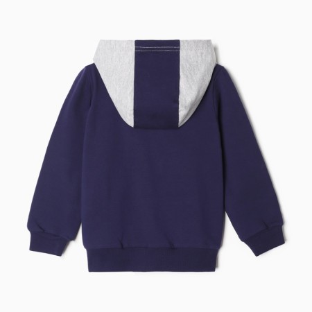 Kit for children (sweatshirt, trousers), dark blue color, height 86 cm-5