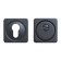 Decorative lining Bulat BND 05.02 Atlas, for a cylinder mechanism, matte black