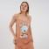 Female homemade set (robe/shirt), beige color, size 44