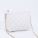 Bag Cross-Bodi with a zipper, white color