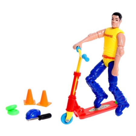 Finger scooter with a figure, mix-2