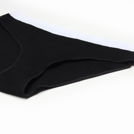 Set of panties slips minku ribbone size 44-46, black color, 3 pcs-3