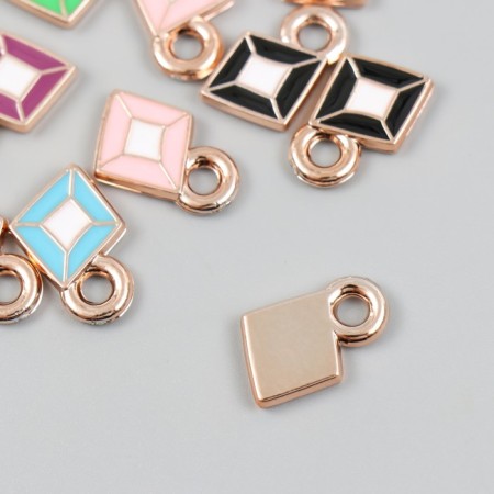 Decor for creativity plastic for metal "Rombs Bright" mix set 10 pcs 0.2x1.2x1.8 cm-2