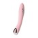 Vibrator with electrical stimulation Tesla G-Point, silicone, pink color, 21 cm