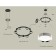 Suspended Ambrella Light, XR92051101, GX53 LED 12 W, Black Sand, Silver Color