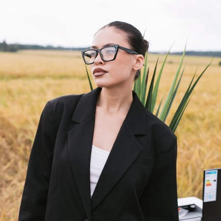 Glasses GA0462 (Color: C2 Black; Diopter: +3.5; Toning: No)-4