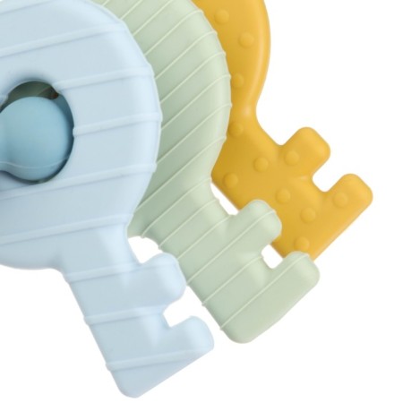 Silicone teether "keys", blue color, mum & baby-5