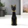 Polystone souvenir "Black cat with golden ears and paws" 12.5x5x3.7 cm