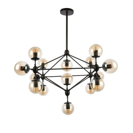 Ceiling EVOLUCE lamp. Sle154903-15. Lacotta. 15x40 watts, E27, 120x120x130 cm, black color-5