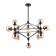Ceiling EVOLUCE lamp. Sle154903-15. Lacotta. 15x40 watts, E27, 120x120x130 cm, black color
