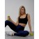 Femic fitness legins, size 42-46, dark blue color