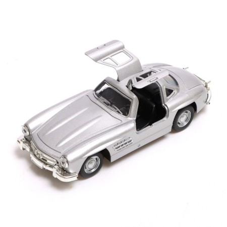 Metal machine "luxury", inertial, doors open, 1:32, silver color-2