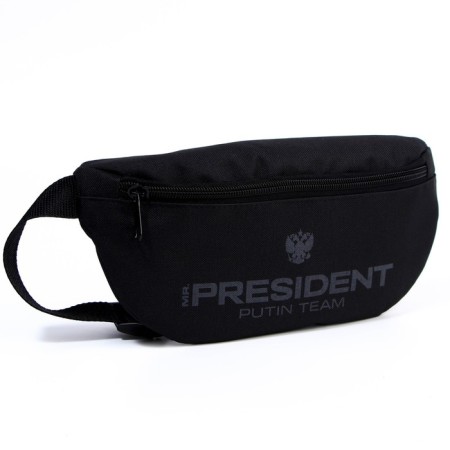 Bag on the belt "Putin Team", 32 x 8 x 15 cm, base, lightning department, black-2