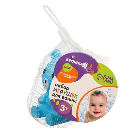 Rubber toy for the bath "Baby", 7 cm, with a squeak, 1 pc, species mix, crumb I-8