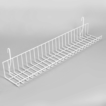 Shelf on a grid 60 × 12.5 × 10 cm, white color-1