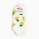 Women's socks shortened "pineapple", white color, size 23-25 ​​(36-40)