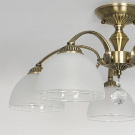 Cutilux Cutilux chandelier “Francesca” CL417153 58x58x26 cm, 5x75W, E27, brown color-11