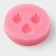 Mold Dolyana "Strawberry", silicone, 5.5 × 5.5 cm, color mix