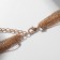Beads "delight", beads No. 10, 10 threads, color gold, 90 cm