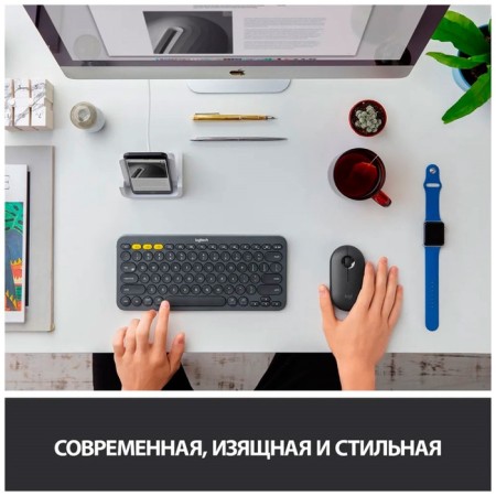 Logitech m350 mouse (910-005576/910-005718) dark gray-4