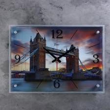 Carty clock wall, series: city, Tauer bridge, 40x56 cm