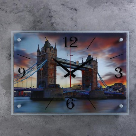 Carty clock wall, series: city, Tauer bridge, 40x56 cm
