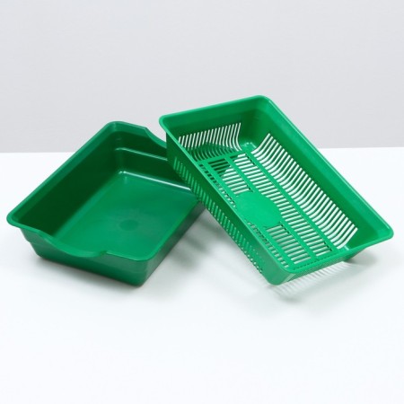 Deep toilet with a mesh of 36 x 25 x 9 cm, green-3