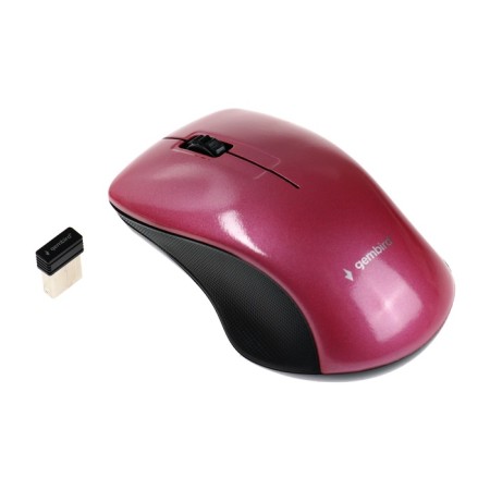 Mouse Gembird MusW-370, wireless, optical, 1000 dpi, USB, pink