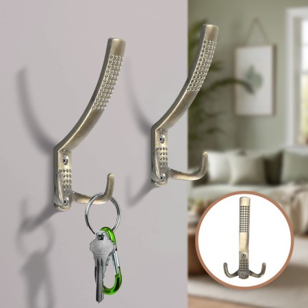 Hook furniture tundra TKT001, three -rod, bronze-1