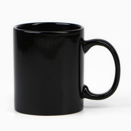 Ceramic mug "Real man", 300 ml, black color-2