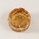 Casket glass "ice" Transparent caramel 7x7x5 cm