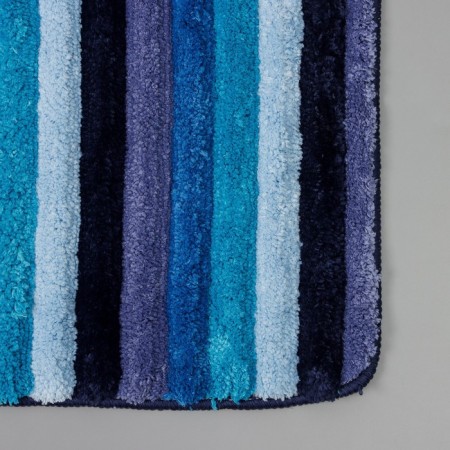 Bathroom mat “stripes”, 43 × 68 cm, blue color-2