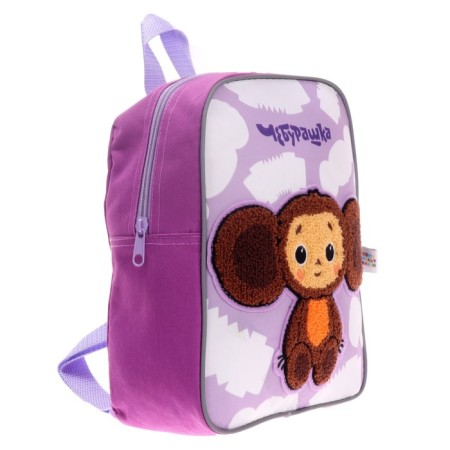 Baby backpack 25 x 20.5 x 10 mm "Cheburashka" Violet CBJS-UA1-579p-2