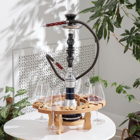 ADELICA-40 × 30 × 18 cm, birch birch table and wine-1