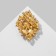 Brooch "Empress" drops, colored in matte gold