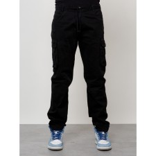 Cargo jeans, size 44-46, black color