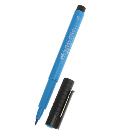 Handle brush capillary set Faber-Castell Pitist Artist Pen Brush, 12 colors, artificial leather box-3