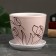 Flower Pot "Flowers" 1 l, white