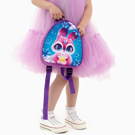New Year's children's backpack "Rabbit with a star", 23x20.5 cm, for the New Year-8