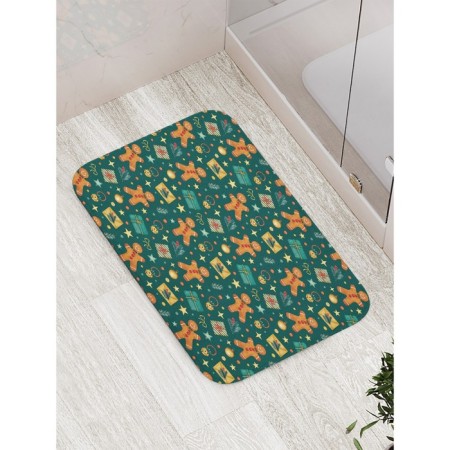 Bathroom mat "Christmas mood", anti -slip, size 52x77 cm