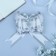 Baltic Babochka No. 5 "The textured strip", white