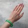 Silicone Bracelet "Yekaterinburg", white-green color