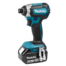 Дрель-шуруповерт Makita DTD153RT, ударная, 18 В, 5 Ач, 3400 об/мин, 170 Нм, 6 гр. 1/4", кейс   10747