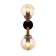 Wall lamp EVOLUCE. Sle109401-01. Raquel. 2x60 watts, E27, 13x41 cm, black color, dark tree