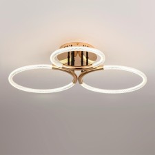 Люстра потолочная Lumion. Lara, 43Вт, Led, 160х650х595 мм, цвет золотой, чёрный