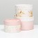A set of hat boxes 3 in 1 "Tenderness", hooked, 16 x 10, 14 x 9, 13 x 8.5 cm