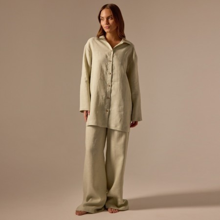 Female featherbone (shirt and trousers) SL Home p. L, light green-3