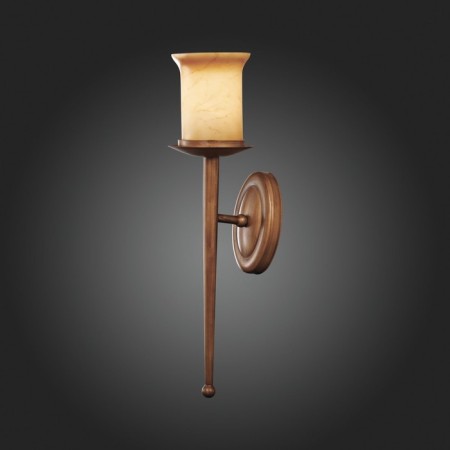 Wall lamp EVOLUCE. SL122.311.01. Ancora. 1x60 W, E27, 18x50 cm, brown color-1