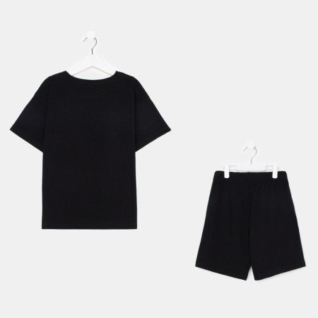 A set for a boy (T-shirt, shorts) KAFTAN "HYPE", height 146-152, black color-8